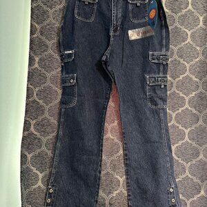 R.V.T serve piping hot NWT women's 18 vintage y2k retro fit and flare jeans